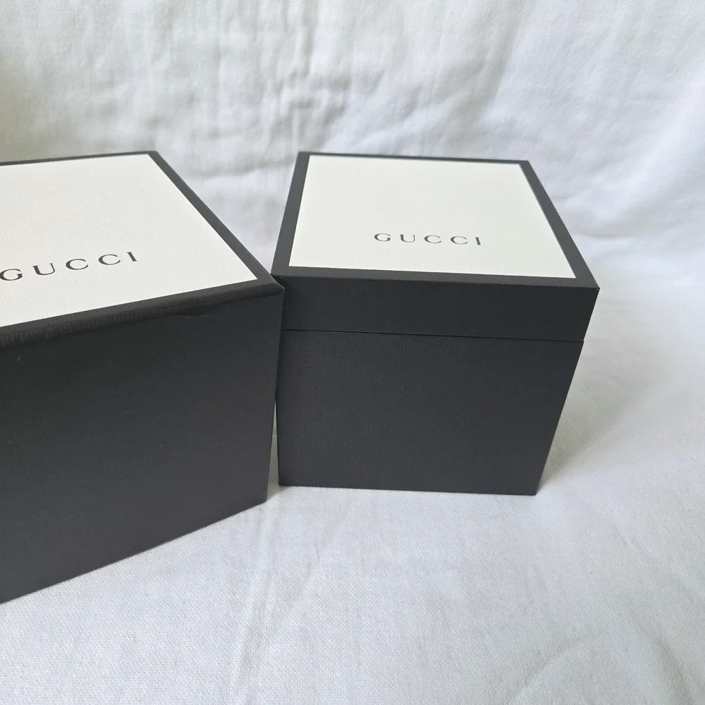 Gucci Dive 45mm Black Snake Dial Stainless Steel Watch YA136218 Retail $1800 NIB